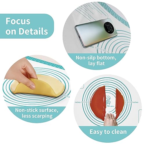 Non stick Pastry Mat (Mint / 28"L x 20"W)