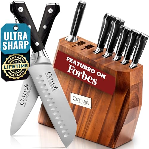 Kitchen Knife Set (8 Pcs Knife Set with Block)