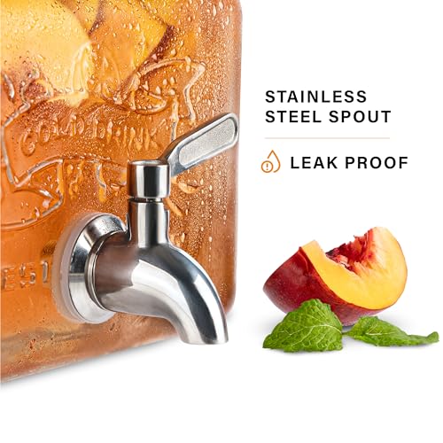 Glass Drink Dispenser for Fridge