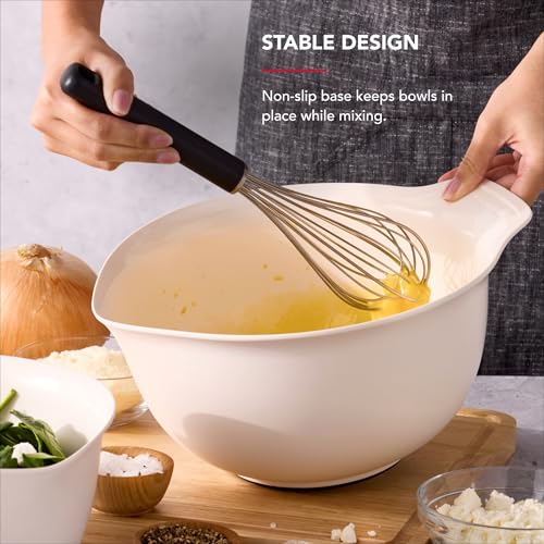Universal Nesting Plastic Mixing Bowls (Porcelain / Set of 3)