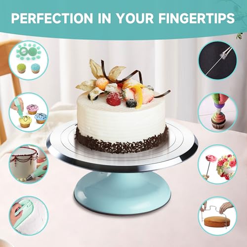 Cake Decorating Kit (10 Inch Turntable Green)