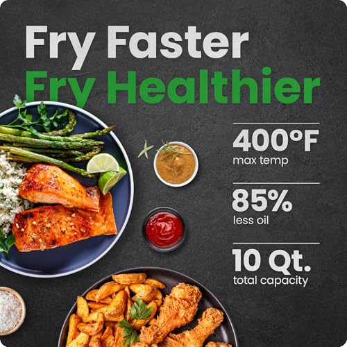 Multifunctional Digital Air Fryer+ Rotisserie (10 quarts / Black)