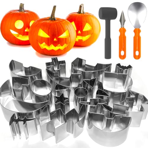 Pumpkin Carving Kit 22Pcs Tools (Pumpkin Carving Set)