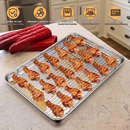 Large Baking Sheet with Rack Set (19.6"x13.6")