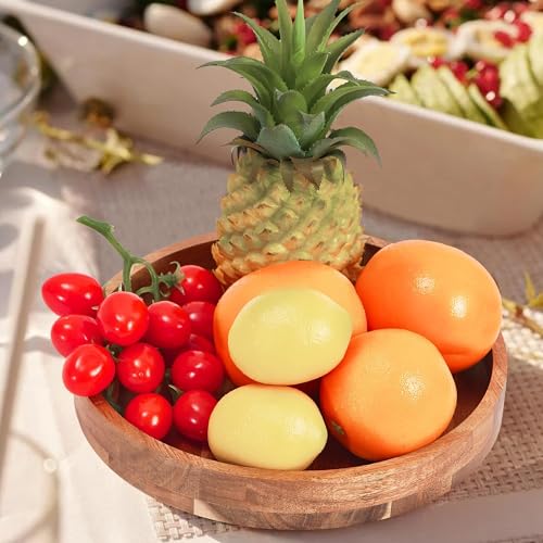 10" Acacia Wood Lazy Susan Organizer for Cabinet