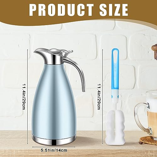 2 Pcs 68oz Thermal Coffee Carafe (Khaki Blue)