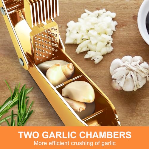 Garlic press and slicer 2 in 1
