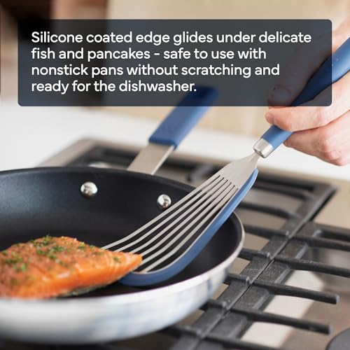 Fish Silicone Spatula (Silicone / Blue)