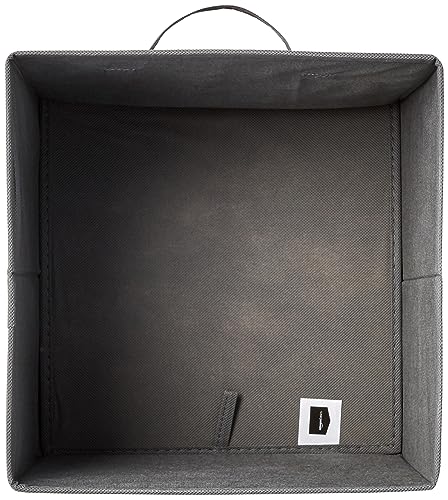 Collapsible Fabric Storage Cube Bins Organizer with Handles for Organizing (Gray / 13"x13"x13")