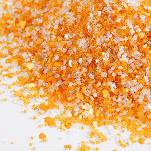 Sanding Sugar Edible Gold Hearts Glitter Mix (Gold & White)
