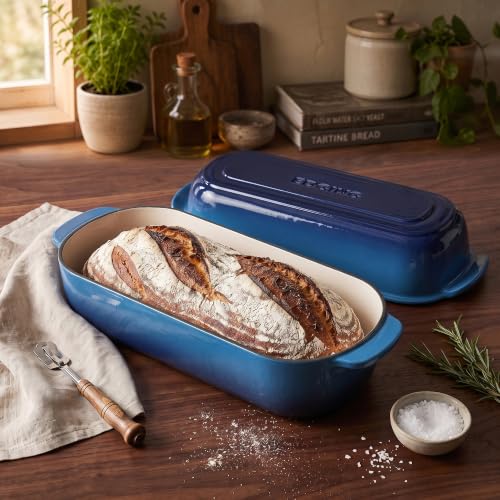 Enameled Cast Iron Loaf Pan with Lid