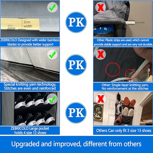 shoe organizer (Grey/Black)