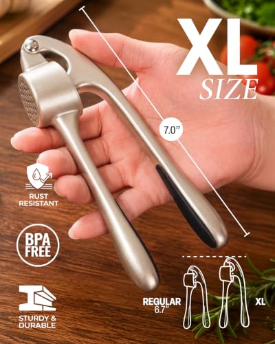 Large Premium Garlic Press Set