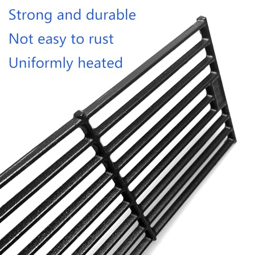 19-3/4" Cast Iron 4 Cooking Grates Replacement for Chargriller 2121, 2123, 2222, 2828, 3001, 3008, 3030, 3072, 3232, 3725, 4000, 4001, 4008, 4208, 5050, 5072, 5252, 9020 King Griller 3008, 5252 Grill (19 3/4" x 27")