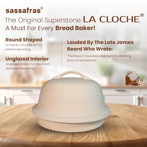 Superstone Stoneware La Cloche Bread Baker (Bisquee)