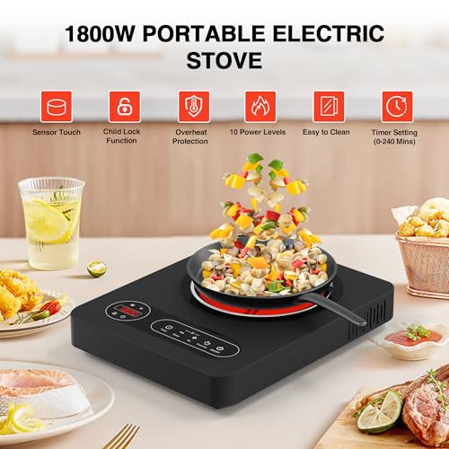 Single Burner Electric Cooktop 1800W (Single Electric Cooktop)