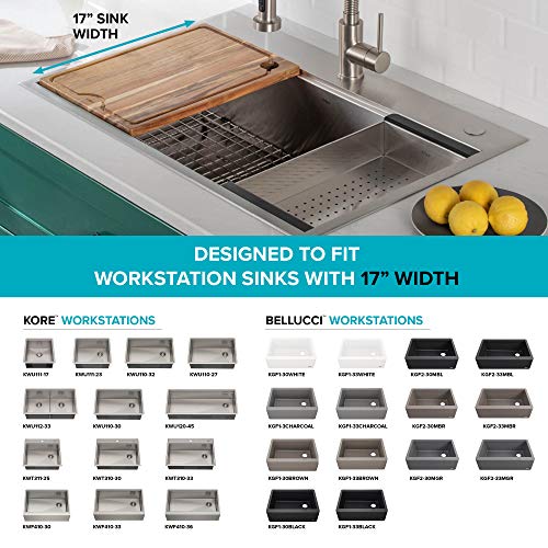 Stainless Steel 16.75 in Workstation Sink Colander CS