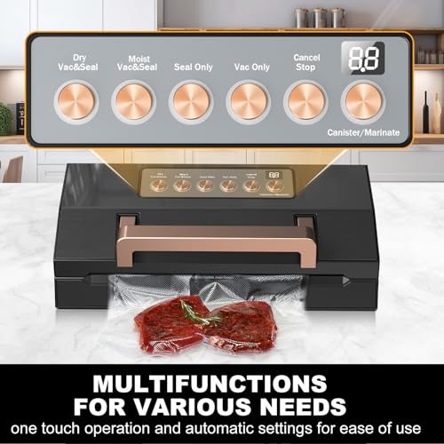Powerful Suction Vacuum Sealer Machine (Black)