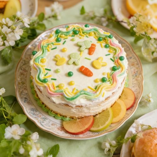 Edible Yellow Green Sprinkles for Cake Decorating (Rabbit)
