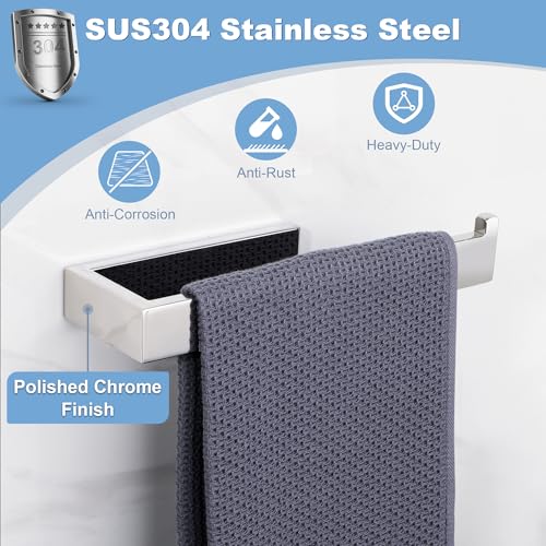 Bathroom Hand Towel Holder (Chromed)