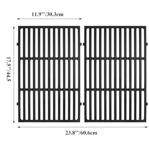 17.5 inch Grill Grate Replacement Parts 7638 for Weber Spirit I II E310 320 330 (23.8*17.5IN)