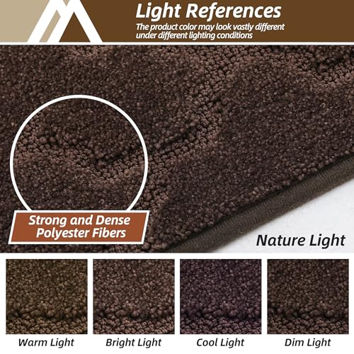 Kitchen Rugs Non Slip Washable 20"x32" (Brown / 20"X 32")