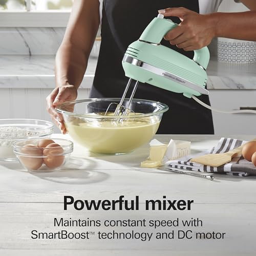 Retro 5 Speed Electric Hand Mixer With SmartBoost Technology (5 Speeds)