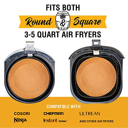 Small Round Air Fryer Liners 6.3" (125 Count)