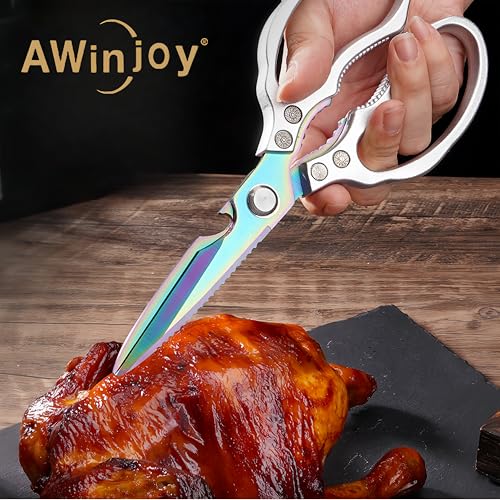 Heavy Duty Sharp Kitchen Scissors (Silver Color)