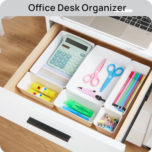 44 PCS Plastic Drawer Organizer Set (44 Count)