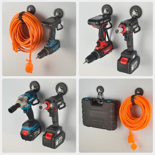 Upgraded Strong Magnetic Hooks Heavy Duty (Updated 2.6in Magnet M Black Hooks 4PCS)