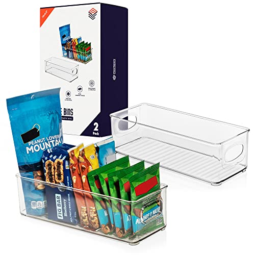 Plastic Pantry Organization and Food Storage Bin (2 Pack)