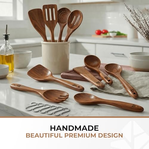 Wooden Spoons for Cooking 10 Pcs (10 Pcs)