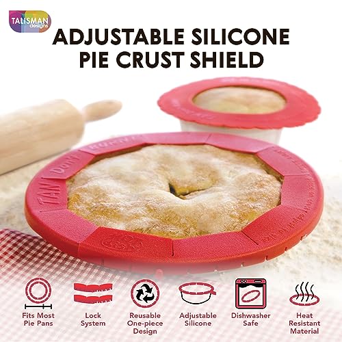 Baking Pie Crust Shield Protector Cover for Edges of Pie