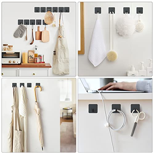 Adhesive Hooks for Shower Wall (Black)