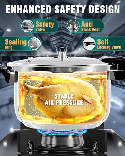 Stainless Steel Pressure Cooker (14 Quarts)