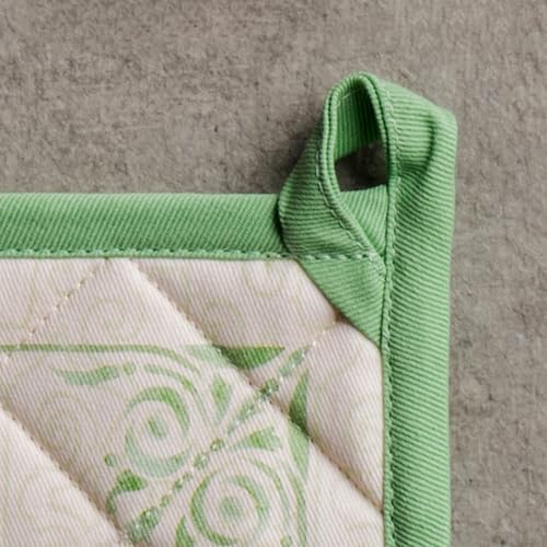 Pot Holders 100% Cotton Potholders (029 - Jardin Du Roy / 8" x 8" (Pot Holder Pack of 1))