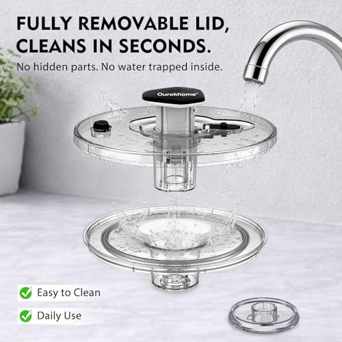 6.3 QT Salad Spinner with Fully Removable Lid (6.3 QT)