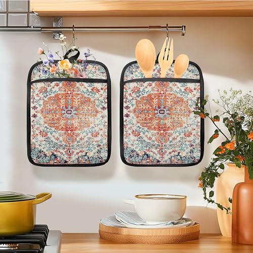 Rustic Vintage Boho Pot Holders for Kitchen (Haodh-11)
