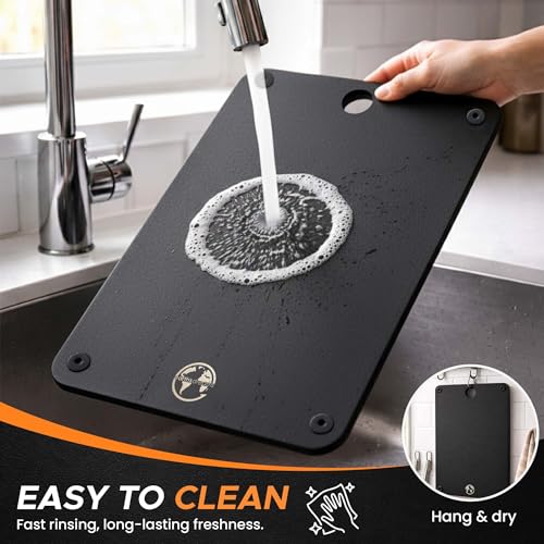 Composite Wood Cutting Board Set of 3 (Black)