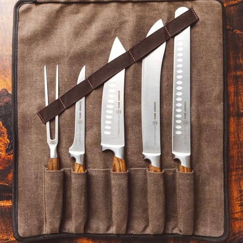 Zebra Wood 6 Piece BBQ Knife Set (Zebra Wood)