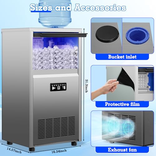 Commercial Ice Maker Machine 150LB (150lbs/24H / Freestanding Ice Maker)