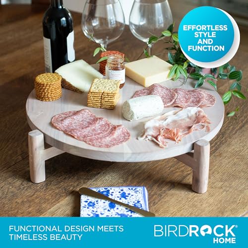 Elevated Lazy Susan (Medium / White Wash)