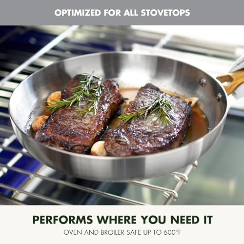 Stainless Steel Tri (8" Frying Pan Skillet / Stainless Steel)
