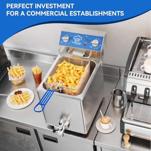 8.5Qt Electric Fryer with Oil Drain