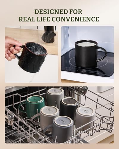 Coffee Mugs Set of 4 (Matte Black / 4pcs)