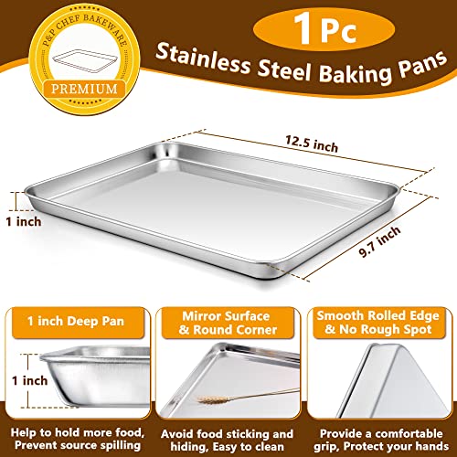 Stainless Steel Baking Sheet with Rack Set for Cookie (12.5 Inch)