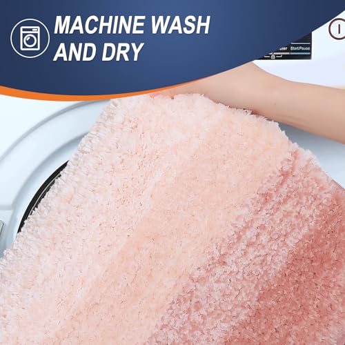 Bathroom Rugs Mat 36x24 (36" X 24" / Peach)