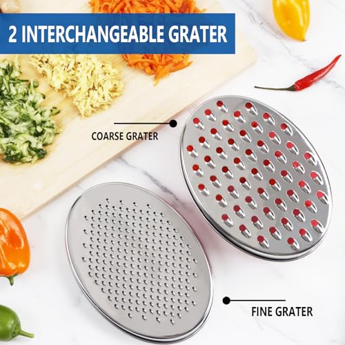 Cheese Grater Citrus Lemon Zester with Food Storage Container & Lid