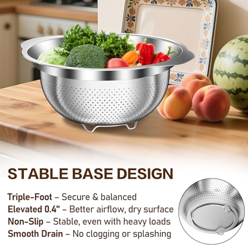 Large Strainers and Colanders (5+6+7QT)